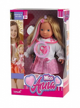 Кукла из серии Bambina Bebe - Miss Anna, 40 см, светящиеся волосы и звуковые эффекты 
