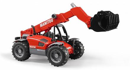 Погрузчик колесный Bruder Manitou MLT 633 с телескопическим ковшом 