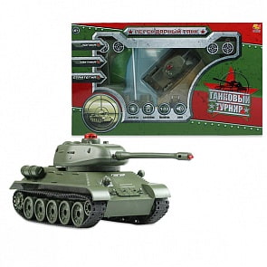 Танковый турнир р/у – Легендарный танк, с аксессуарами, 1:32, звуковые эффекты (ABtoys, C-00225)