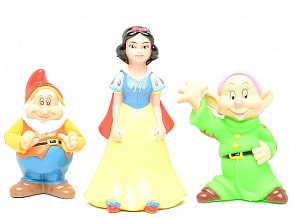 Набор из 3-х игрушек для купания «Дисней»: Белоснежка и гномы (Играем вместе, 172R-PVCsim)