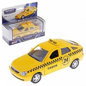 Машинка металлическая Lada Priora Такси, 1:36 (Autotime, 33986(33986W-RUS))