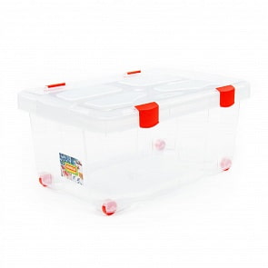 Емкость №51 для хранения на колесиках с крышкой, 45 литров (Полесье, 73235)