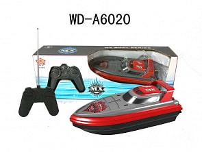 Катер на радиоуправлении, красно-серый (Junfa Toys, MX-0012-4) Катер на радиоуправлении, красно-серый (Junfa Toys, MX-0012-4)