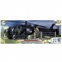 Игровой набор WP. Вертолет, 1:18, 2 фигурки (World Peacekeeper, MC77031) - миниатюра