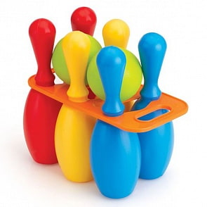 Маленький набор боулинг из 6 кеглей и 2 шаров (Dolu, DL_6071)