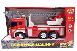 Машина Пожарная инерционная – 1:16. Световые и звуковые эффекты (ABtoys, WY350C)