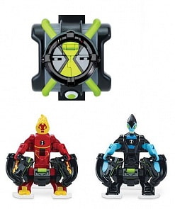 Набор Ben 10 – Омнизапуск. Человек-огонь и Молния (Playmates, 76791)