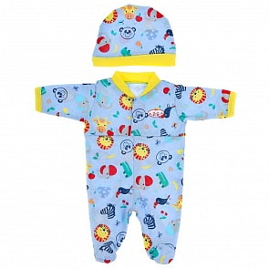 Одежда для кукол 40-42см комбинезон с шапкой зверята (Карапуз, OTF-2101CH-RU)