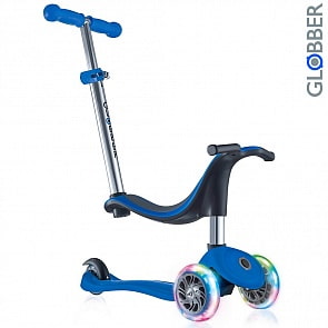 Самокат 452-100 Globber Evo 4 in 1 со светящимися колесами Dark Blue (Globber, 452-100) Самокат 452-100 Globber Evo 4 in 1 со светящимися колесами Dark Blue (Globber, 452-100)