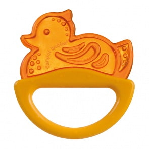 Погремушка с эластичным прорезывателем Canpol Уточка, желтый, 0+ (Canpol, CAN-13/107)