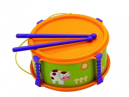 Музыкальная игрушка – Барабан, 16 см, в пакете 