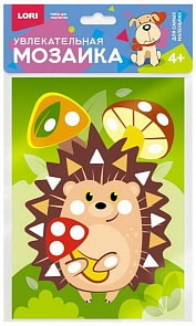 Мозаика увлекательная, набор малый - Ежик (Lori, Км-004)