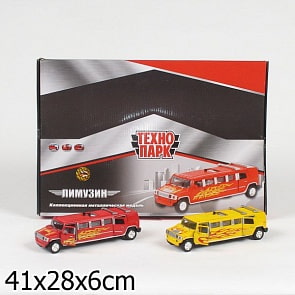 Инерционная модель лимузина Hummer, свет, звук (Технопарк, CT10-051DBsim)