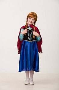 Костюм карнавальный текстильный из серии Холодное сердце Дисней – Анна, размер 30 (Батик, 7071-30)