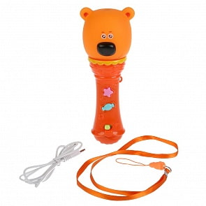 Микрофон Ми-ми-мишки с усилением голоса, свет и звук, 17 песен (Умка, ZY707439-R)