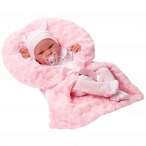 Кукла-пупс Эдуарда в розовом 42 см виниловая (Munecas Antonio Juan ,S.L., 50006)