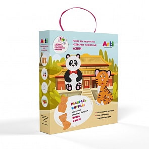 Набор для творчества - Чудесные животные Азии - Панда и тигр (Arti, Г000760)