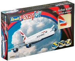 Сборная модель - Пассажирский Самолет Airbus A380 Emirates (Revell, 06599R) - миниатюра