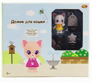 Игровой набор Уютный дом - Домик для кошки. Ванная комната (ABtoys, PT-01314)