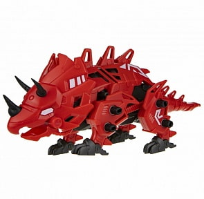 Сборная модель RoboLife - Робо-трицератопс, красный, 54 детали (1Toy, Т19089)
