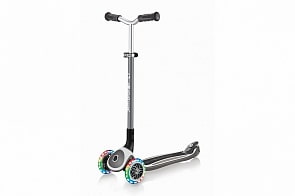 Самокат трёхколёсный Globber Master Lights Бело-серый (Globber, 662-160)