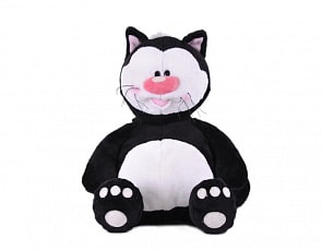 Кот КОТЯ черный сидячий, 23см (Gulliver, 7-42809)