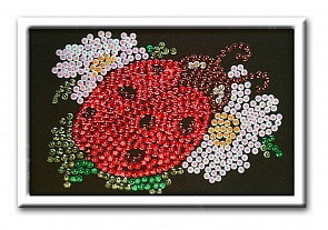 Мозаика из пайеток Божья коровка (Волшебная мастерская, М017вм)