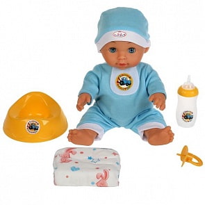 Пупс озвученный Синий Трактор 30 см пьет и писает 50 фраз и звуков песни из м/ф (Карапуз, Y30HDS-DP-BT-RU)