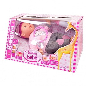 Кукла из серии Bambina Bebe, 40 см., с живой мимикой и звуковыми эффектами (Dimian, BD308-M8)