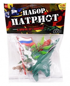 Военный набор Патриот с тематическими аксессуарами, 9 предметов (Abtoys, PT-00741)