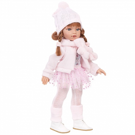 Кукла Эльвира в розовом 33 см виниловая 