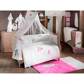 КПБ 3 предмета серии Kidboo Teddy Boo, розовый (Kidboo, 00-0012170 Pink)