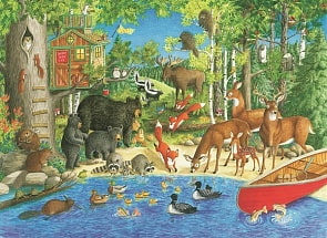 Пазл - Лесные жители XXL, 200 деталей (Ravensburger, 12740)