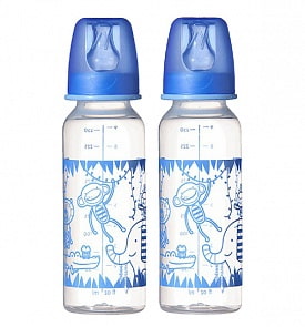 Бутылочки, 250 мл, 2 штуки, синий (Tommee Tippee, 1805_синий)