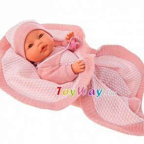 Кукла Амая в розовом, озвученная, 37 см (Antonio Juans Munecas, 1446P)