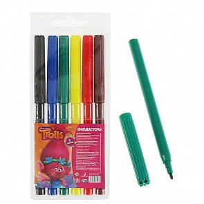 Фломастеры Тролли, 6 цветов (CENTRUM, 87518)