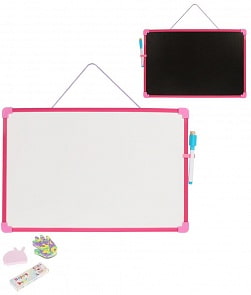 Доска для рисования 2в1, мелки, маркер и губки (Наша Игрушка, 100741234)