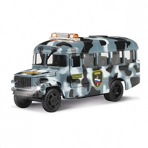 Машина металлическая инерционная - КАВЗ – ОМОН со светом и звуком (Технопарк,	CT10-069-26sim)