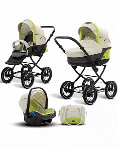 Коляска детская Noordi Polaris CL 3/1, бежевая с салатовым (Noordi, 383652/1CL)