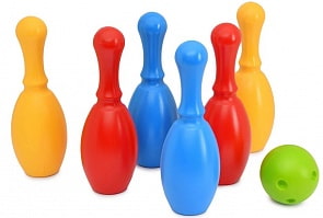 Большой набор – Боулинг, 6 кеглей и 1 шар (Dolu, DL_6170)
