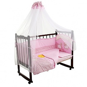 Комплект - Веселые овечки, розовый (Золотой Гусь, 1276-z)