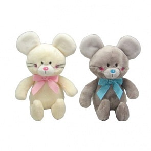 Мягкая игрушка - Мышонок Мики с бантом, 15 см (Fluffy Family, 681592)