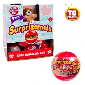 Игрушка-сюрприз Surprizamals Series 4 - Плюшевая фигурка зверька в капсуле (Beverly Hills Teddy Bear, SUR20256/36)