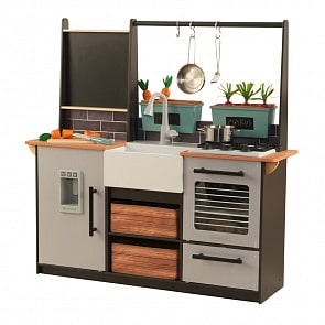 Игровая кухня – Усадьба, остров, серый (KidKraft, 53411_KE)
