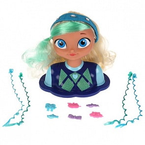 Кукла-манекен Снежка 20 см Сказочный патруль 15 фраз песен 12 аксессуаров (Карапуз, FP-HSTYLING-S-RU)