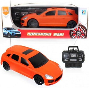 Джип на радиоуправлении Спортавто, 1:24, 20 см, свет, оранжевая (1toy, Т13834)
