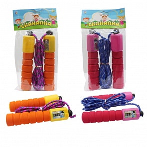 Скакалка с механическим счетчиком, 2,6 м (1toy, Т15207) (ассортимент)