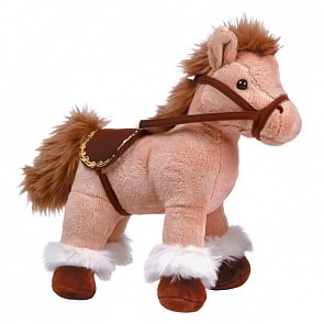 Лошадка бежевая, стоячая 28 см (Gulliver, 21-909771-2)