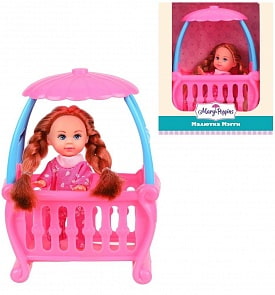Кукла - Мегги с кроваткой, 9 см (Mary Poppins, 451178)