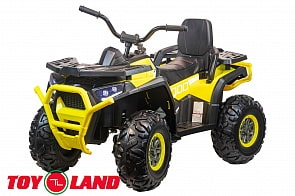 Детский электроквадроцикл Qwatro 4х4, желтый (ToyLand, XMX607_желтый)